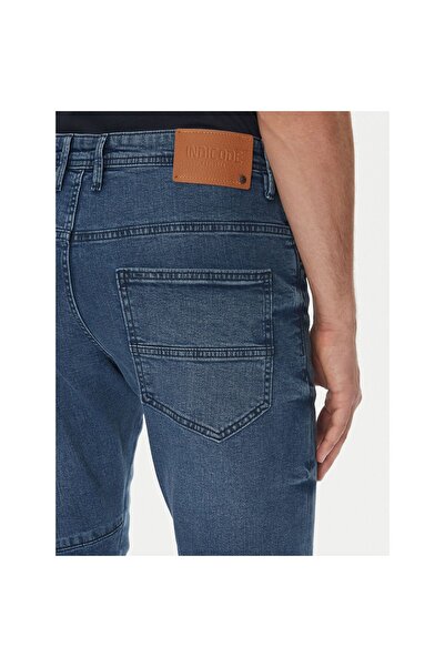Indicode Pantaloni scurți din denim pentru bărbați INKEM 70-172 Albastru