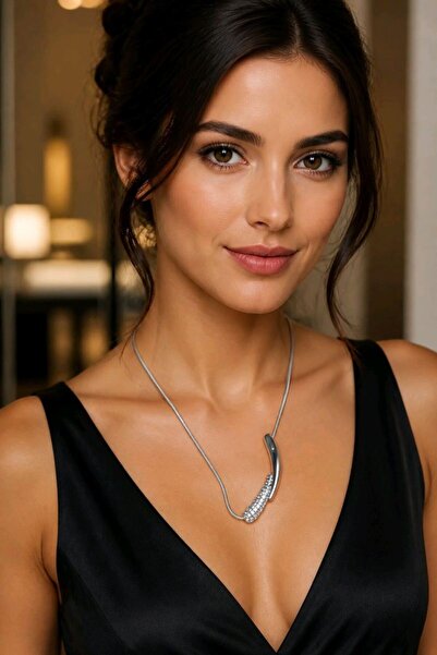 Monalisa Home Luxury Embossed Figured 45 cm Adjustable Necklace