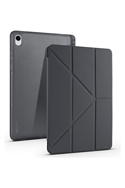 Galaxy Tab S11 ULTRA X930 İle Uyumlu Katlanır Yatay ve Dikey Standlı Kalem Bölmeli Uyku Modlu Kılıf