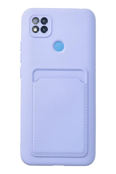 New Face حافظة ILKESTOR Redmi 9C من السيليكون مع بطاقة كيلفن (21812) - أرجواني