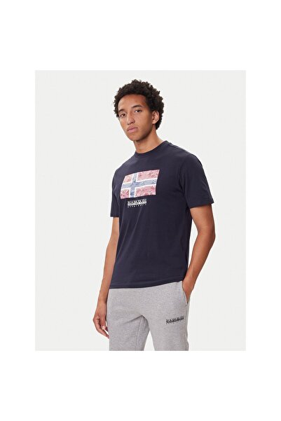 Napapijri Tricou bărbătesc NP0A891K1761 Bleumarin