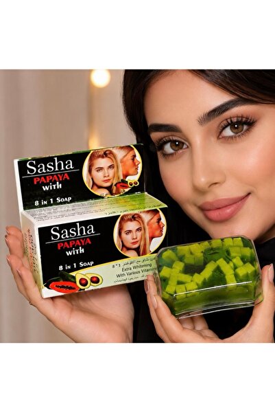 SASHA صابون البابايا متعدد الفوائد استمتعي بإشراقة طبيعية وعناية متكاملة مع ص...