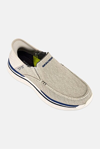 SKECHERS Men Remaxed Fenick Slip On Sneaker Shoes, Grey