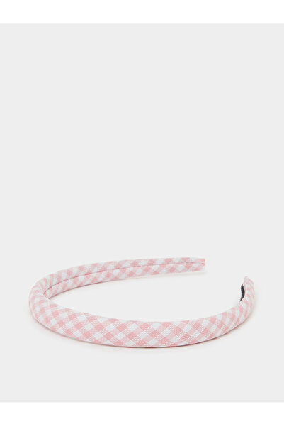 Styli Teen Girls Pink Checked Headband