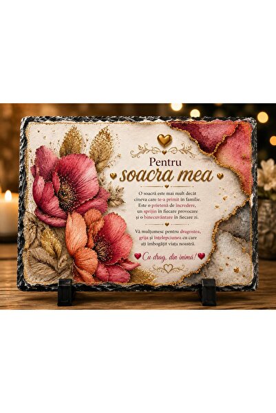 hiperborea Ardezie Personalizată – „Pentru soacra mea” – Cadou pentru soacră