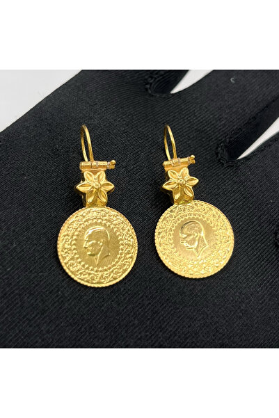 paksoy kuyumculuk Mengilli Sallantılı Altın Küpe 22 Ayar 5.94gr Kadın Hediye ...