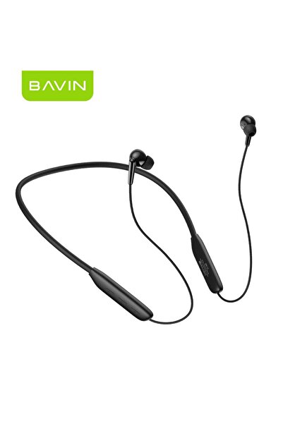 Bavin سماعة BH71 لاسلكية بتصميم طوق الرقبة المغناطيسي وتقنية بلوتوث 6.0 وصوت ...