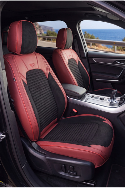 Panda Kılıf Panda Premium Grand Serisi Leather and Linen Fabric Car Seat Cove...