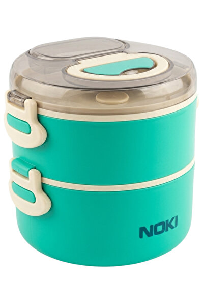 Noki Kids Stainless Steel Lunch Box Green – Children's Lunch Box, Leak-Proof ...