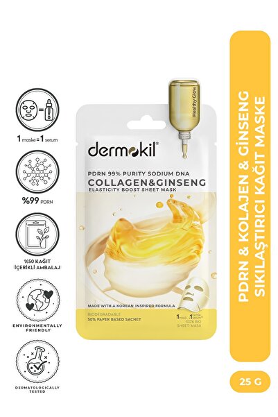 Dermokil Pdrn & Collagen & Ginseng Firming Sheet Face Mask 25 g