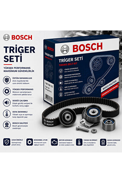 Bosch Triger Kayışı 1987948268 Makara Seti Citroen; Fiat; Peugeot; Toyota 206...