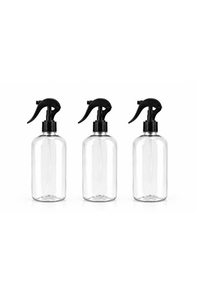 Davis Class 500ml Sprey Başlıklı Boş Pet Şişe 3 Adet Takım
