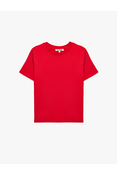 Koton Cotton Comfortable Fit Short Sleeve Crew Neck Basic T-Shirt