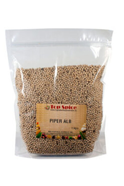 TOP SPICE Piper alb boabe 1 kg