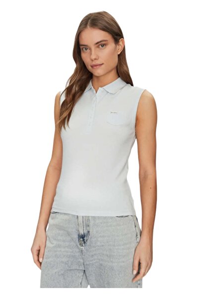 Guess Jeans Μπλούζα Polo W5GP24KCYR1-G7O7 - Siel - s