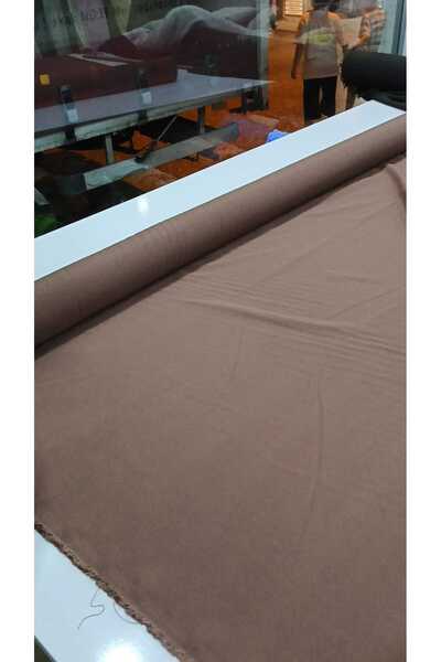 GrandTekstil Kumaş Kahverengi Viskon Pantolon Gömlek Tunik Elbise