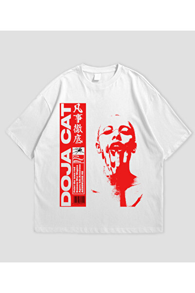 MAGORS Doja Cat majica sa printom, unisex, oversize kroj, 100% pamuk, okrugli...