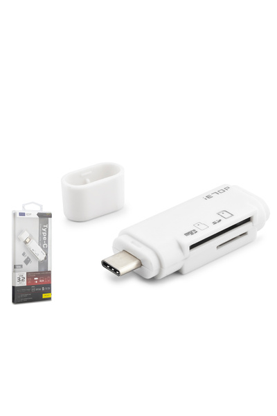 Skygo Type-C 3.2 Gen1 Card Reader Sd Microsd 5 Gbps White Tc301
