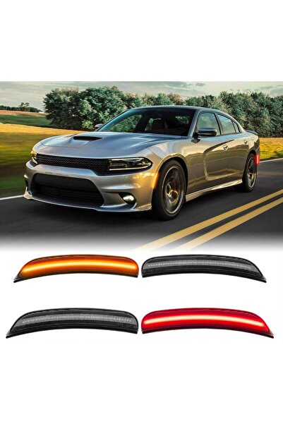 DODGE طقم عواكس صدامات دودج تشارجر و كرايسلر ليد اضاءه طويله عاكس صدام عدد 4 ...