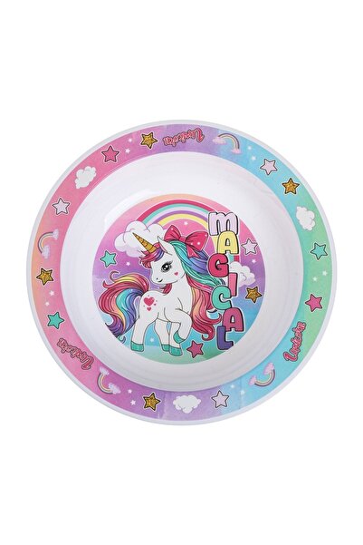 OEM Bol copii, model unicorn, curcubeu – masă mai ușoară pentru cei mici