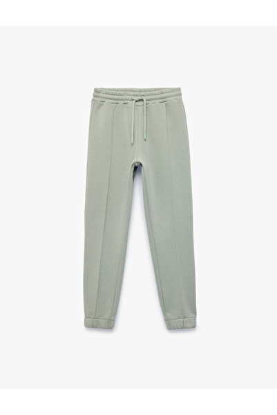 Koton Cotton Elastic Waistband Basic Jogger Sweatpants