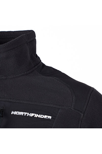 NORTHFINDER Bluza polar fleece pentru barbati Mission, Negru