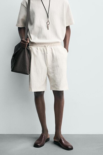 ROSS MODA DOKULU JOGGING FIT BERMUDA
