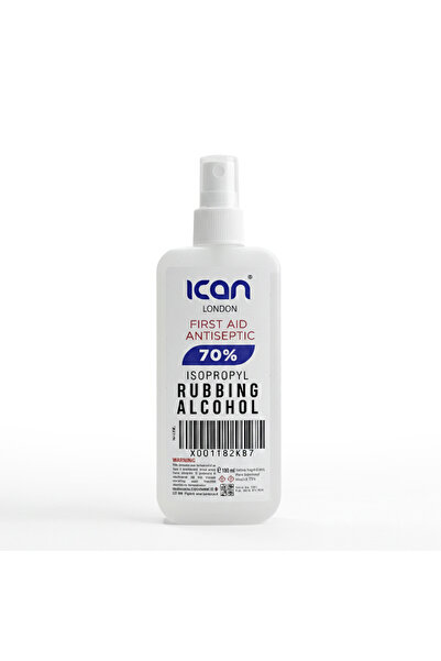 Ican London Isopropyl Rubbing Alcohol 70% Spray 100ml – First Aid Antiseptic,...