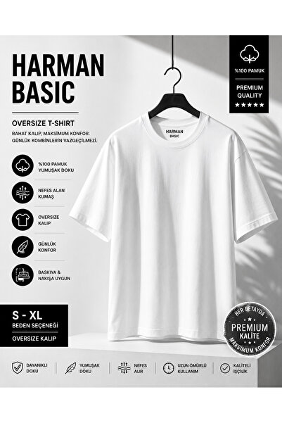 Genel Markalar Unisex Basic Pamuklu Bisiklet Yaka Kısa Kollu Tişört