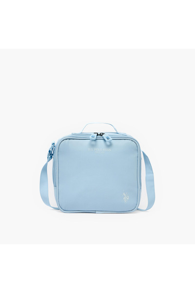 U.S. Polo Assn. US POLO ASSN. Solid Lunch Bag for Girls 8-13 Years with Adjus...