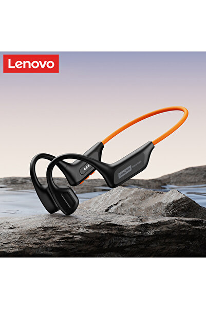 LENOVO Black Orange S106 True Bone Conduction Wireless Earphones Bluetooth 6....