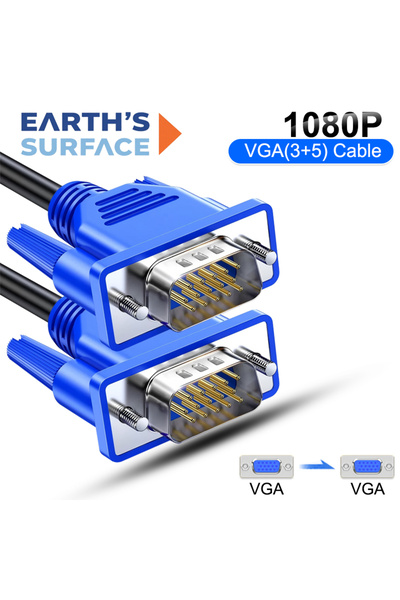 Choice 1.5m VGA Cable 1080P VGA Cable 15Pin Male To Male VGA Video Extension ...