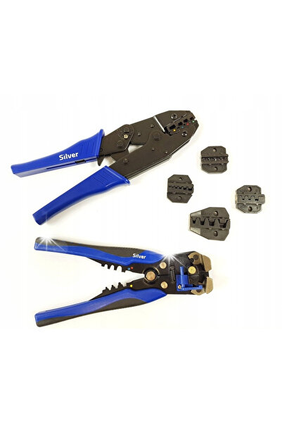 SilverTools Clește de sertizat terminale, 5 matrice, extractor