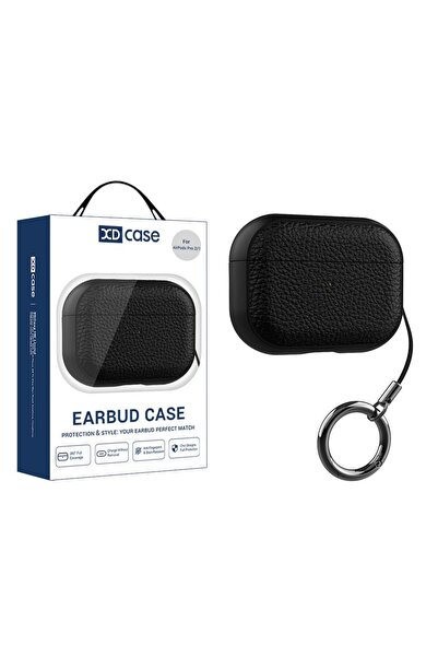 Choice19 For AirPods Pro 3 Black XDcase Lychee Texture TPU Earbuds Case with ...
