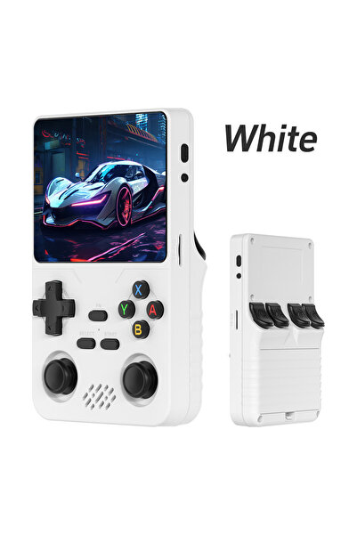 Choice white RX6S Retro Handheld Video Game Console Linux System 3.5 Inch IPS...