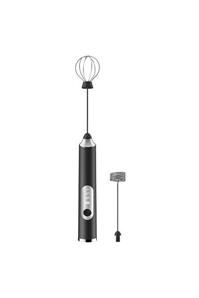 Choice black Handheld Wireless Double Stick Whisk, 3 Speed USB Rechargeable E...