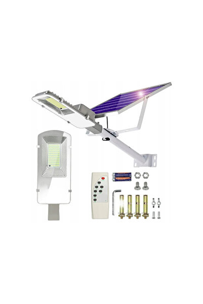 LTCHE Lampă stradală solară puternică cu senzor crepuscular și telecomandă 45W