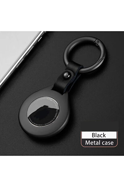 Choice1 black Metal AirTag Protective Case with Keyring Anti Scratch Shockpro...