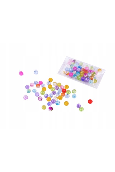 Mtanlo Mărgele de sticlă colorate, culori asortate, 8mm, 120 bucăți, mărgele ...