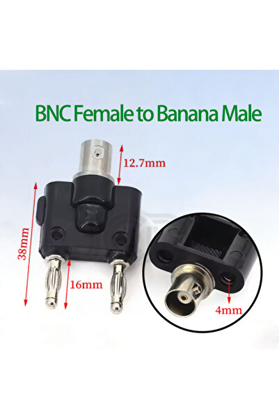 Choice3 BNC F to Banana M 1PCS BNC to Banana Adapter BNC To Two Dual 4mm Bana...