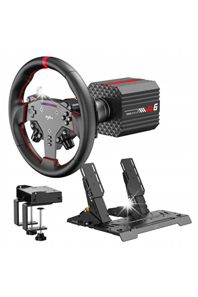 PXN KSA Pxn Vd6 Eu Set Simracing Volan Pedale Suport Direct Drive 6Nm PC