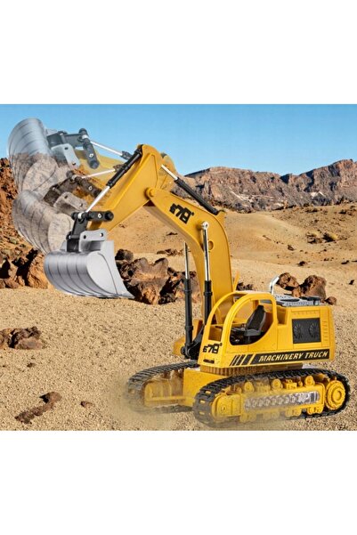 Stator Excavator, vehicul de construcții, telecomandat, cu tracțiune, RC + metal