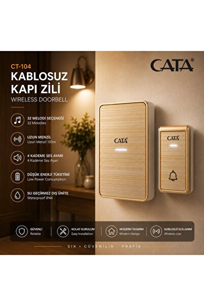 Cata CT-104 KABLOSUZ KAPI ZİLİ