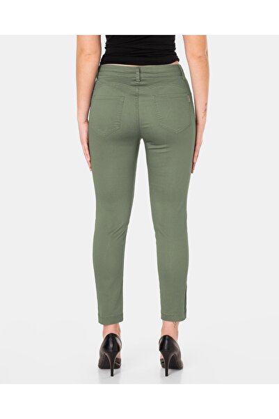 NO BRAND Pantaloni skinny eleganți de damă, din bumbac, cu talie înaltă, elas...