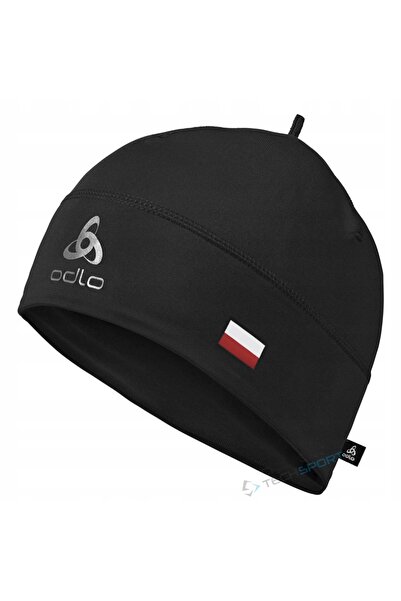 NO BRAND Căciulă ușoară și accesibilă Odlo Polyknit Fan Polska Negru
