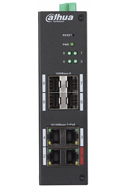 NO BRAND Switch PoE hs4408-4et-96 cu 4 porturi + 4 x SFP Dahua