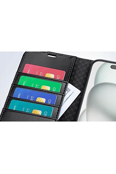 NO BRAND Husă din piele Ocase pentru iPhone 16 Plus cu clapetă, portofel RFID...