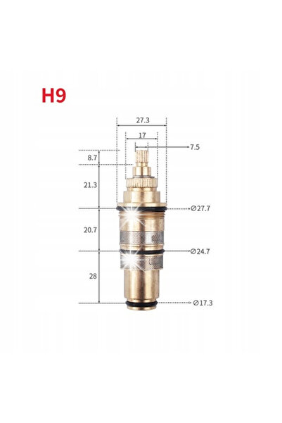 NO BRAND Cap termostatic, valvă termostatică pentru robinete Trustworthy8