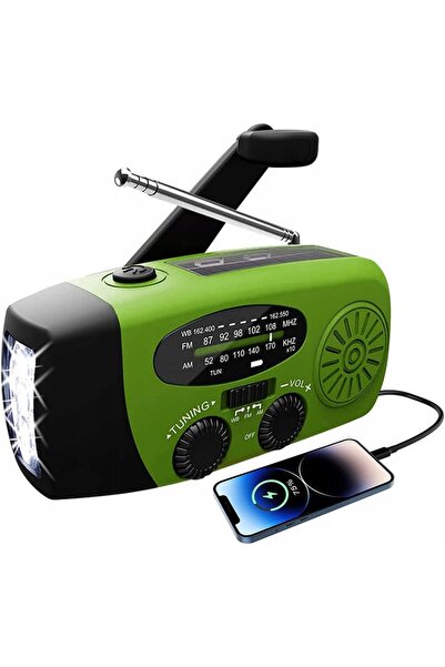 NO BRAND Radio de supraviețuire de urgență, cu manivelă, LED, USB, încărcare ...