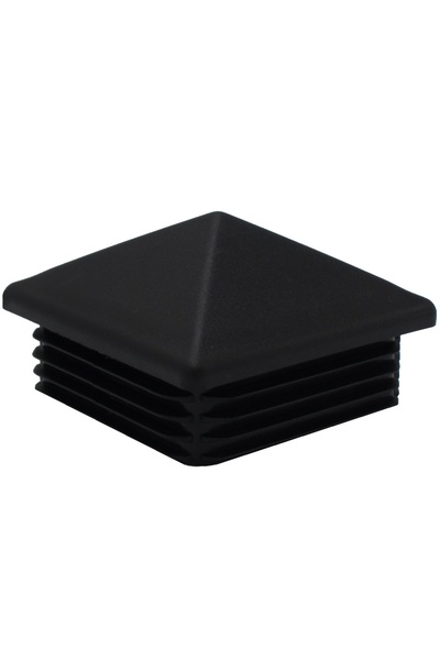 NO BRAND Capac tip plic pentru profil 80x80 negru 50 bucăți